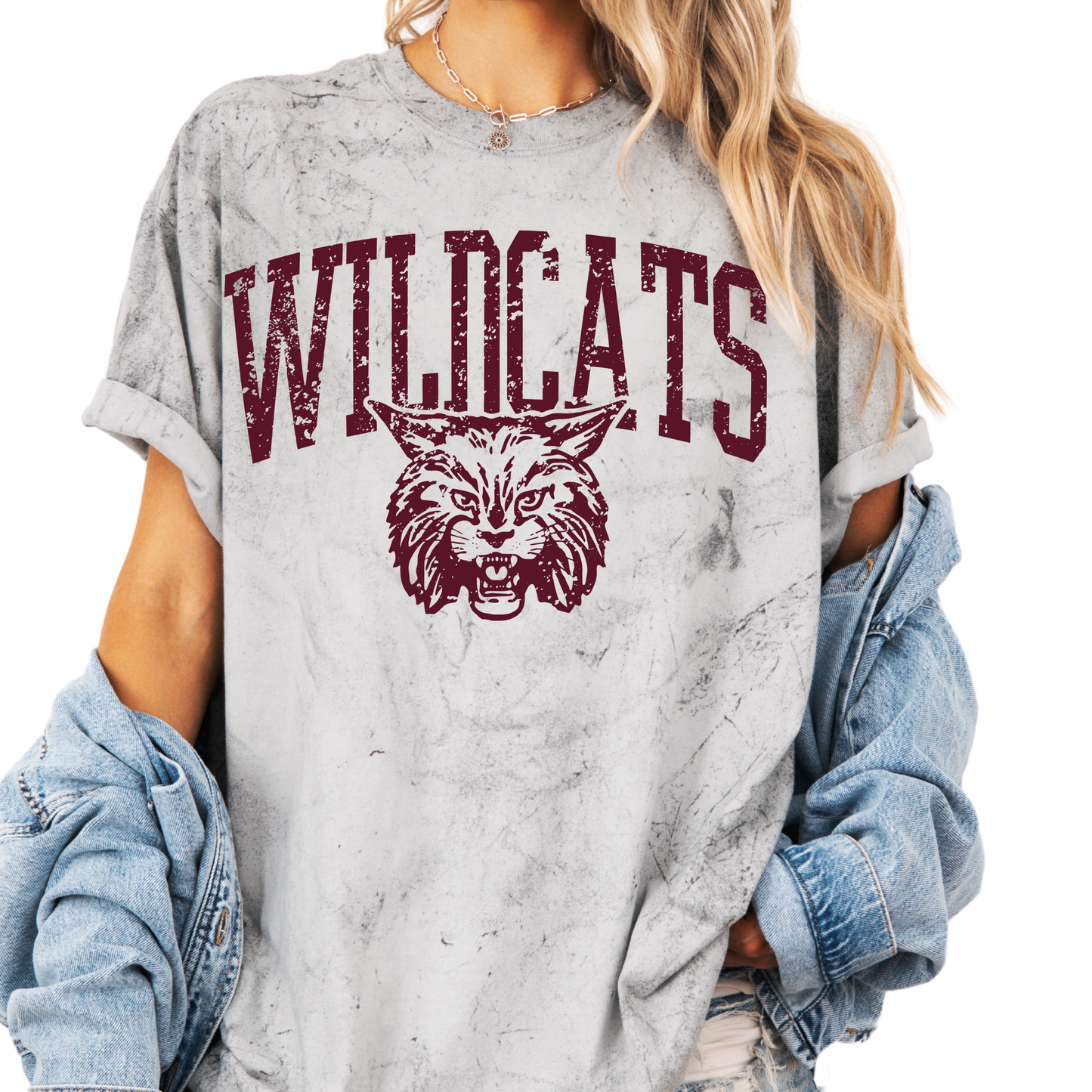 1745-WILDCATS- TEES & SWEATSHIRTS- Black Blast
