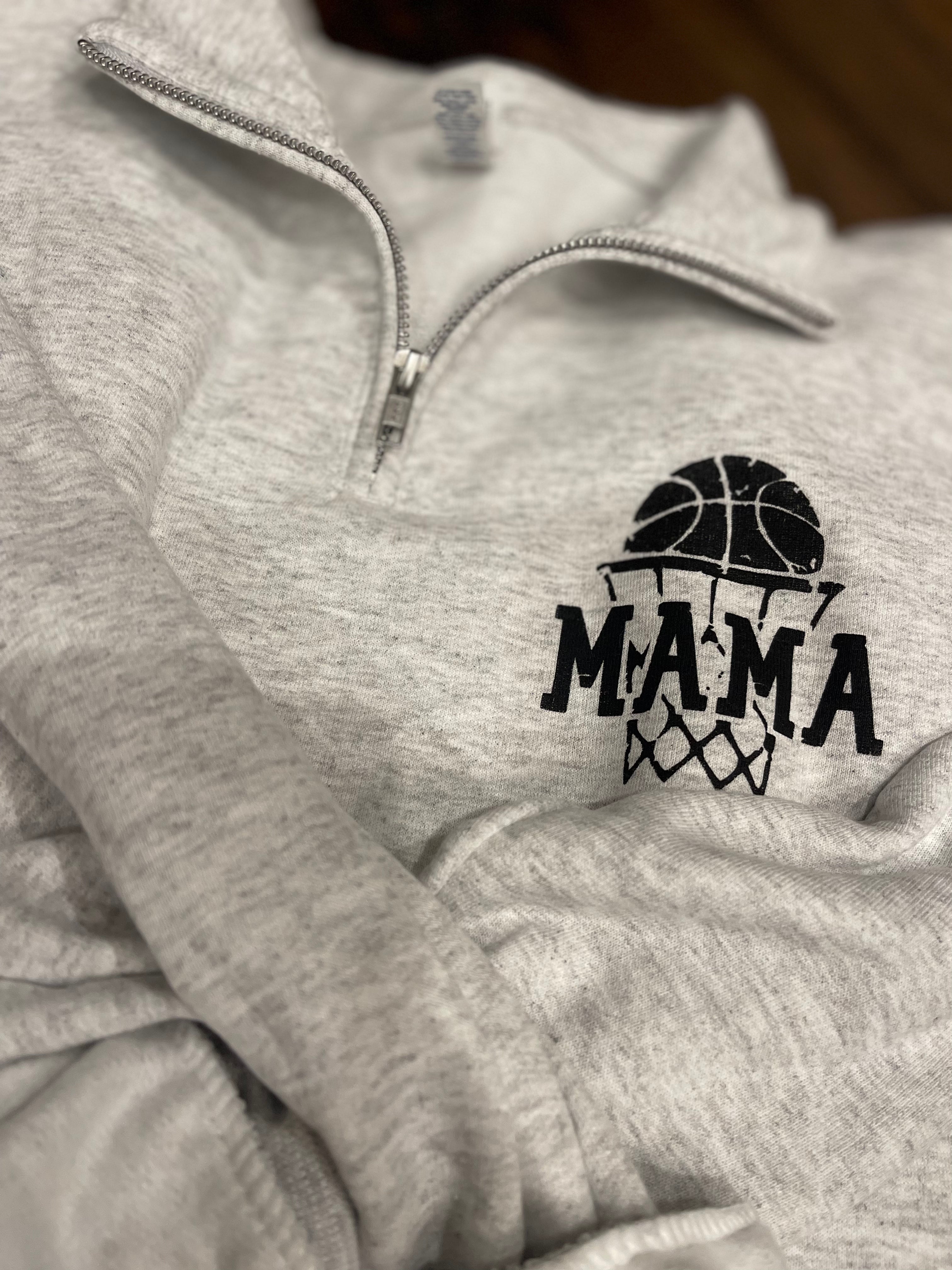 Basketball Mama 1/4 Zip Sweatshirt