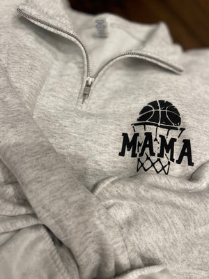 Basketball Mama 1/4 Zip Sweatshirt