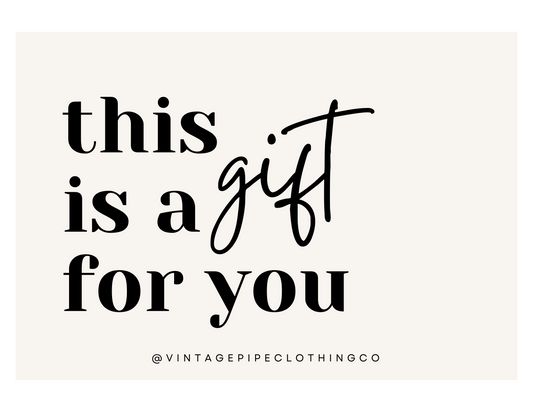 Vintage Pipe Gift Voucher