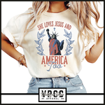 SHE LOVES JESUS & AMERICA