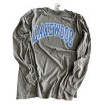 YOUTH MEDIUM-LAKEWOOD VARSITY- Pepper Comfort Color SHORT SLEEVE Tee- RTS