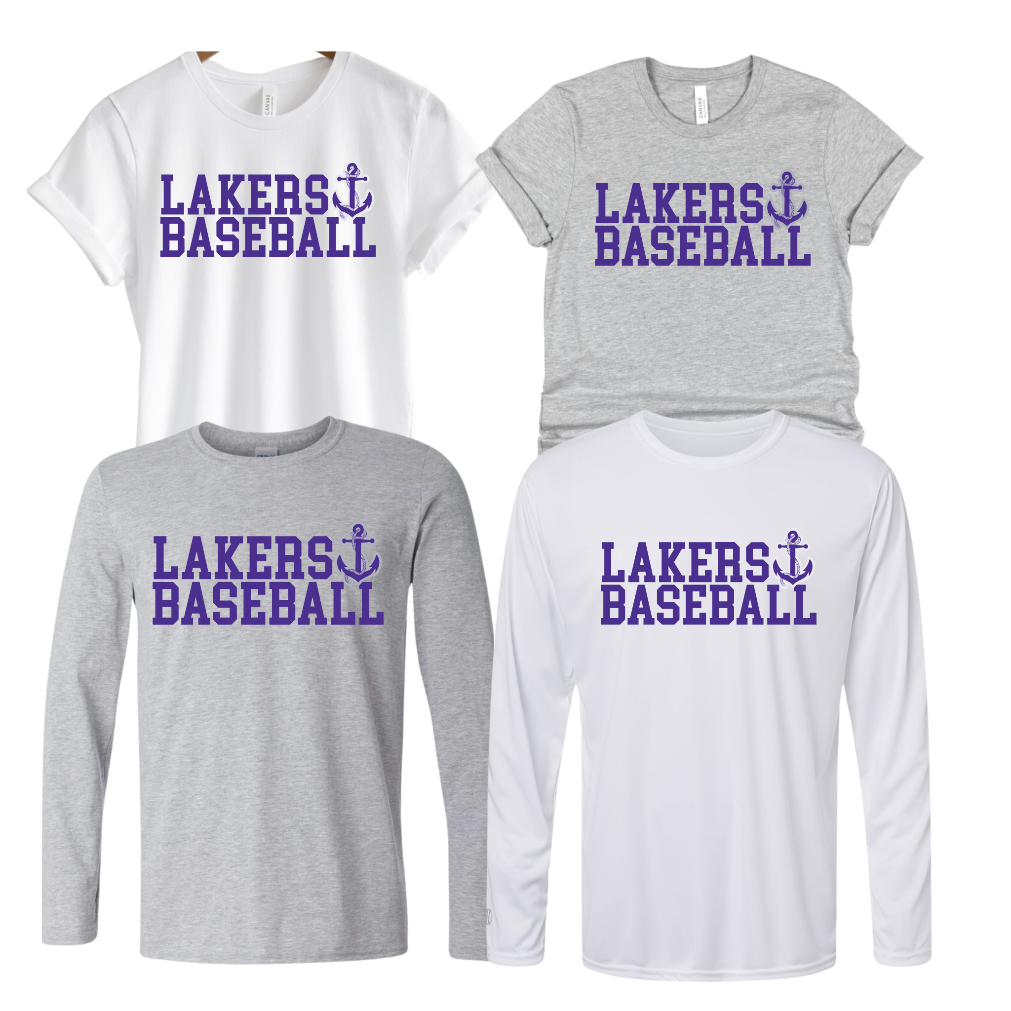 64000- MILLERSPORT LAKERS- UNISEX TEE YOUTH & ADULT- LAKERS BASEBALL