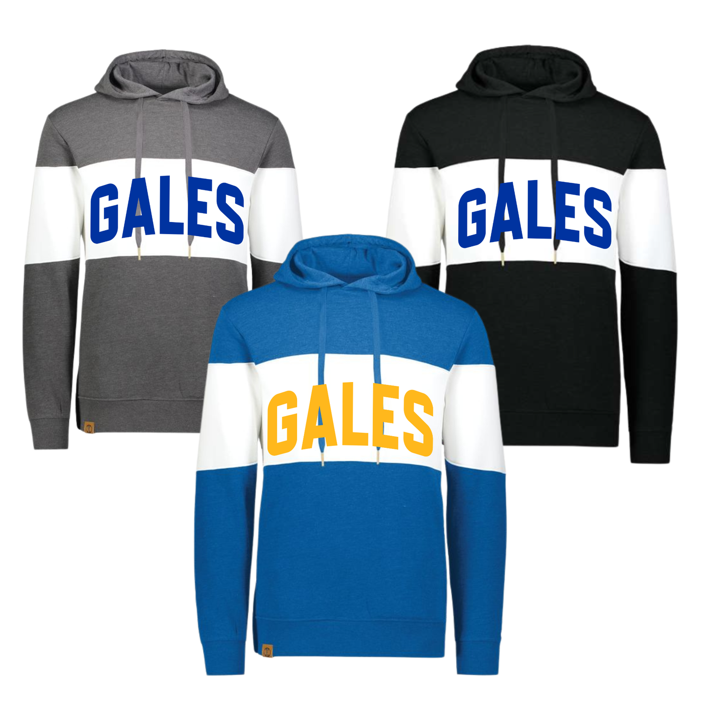 229563 Varsity Striped Hoodie- GALES