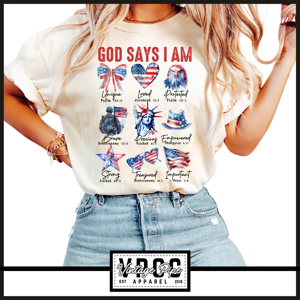 GOD SAYS I AM