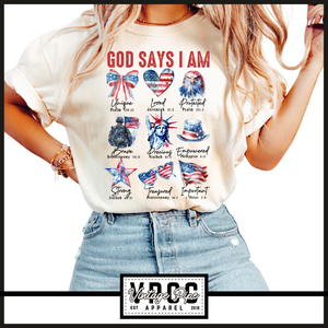 GOD SAYS I AM