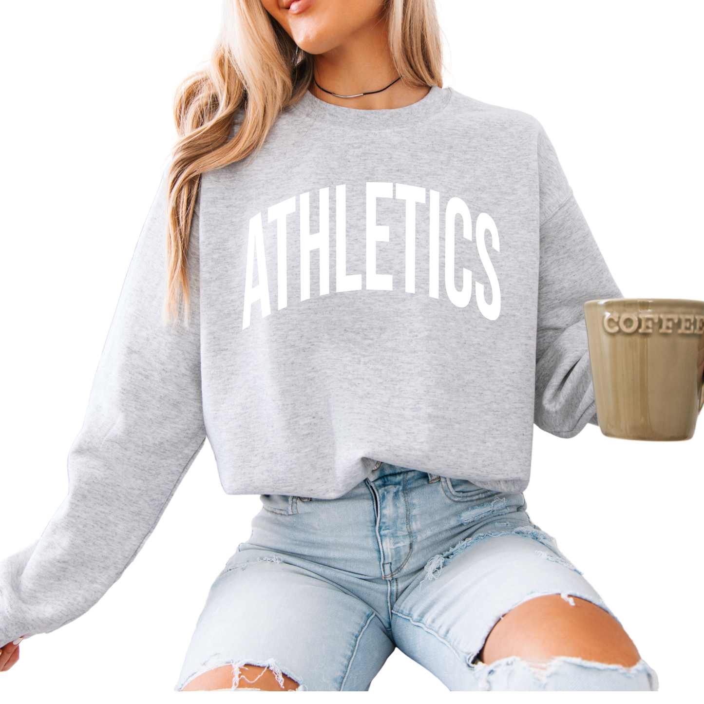 18000-UNISEX CREW SWEATSHIRT YOUTH & ADULT- ATHLETICS PUFF