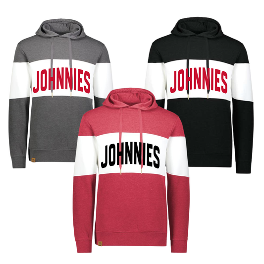 229563 Varsity Striped Hoodie- JOHNNIES