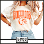BULLDOGS ARCH MASCOT- IVORY
