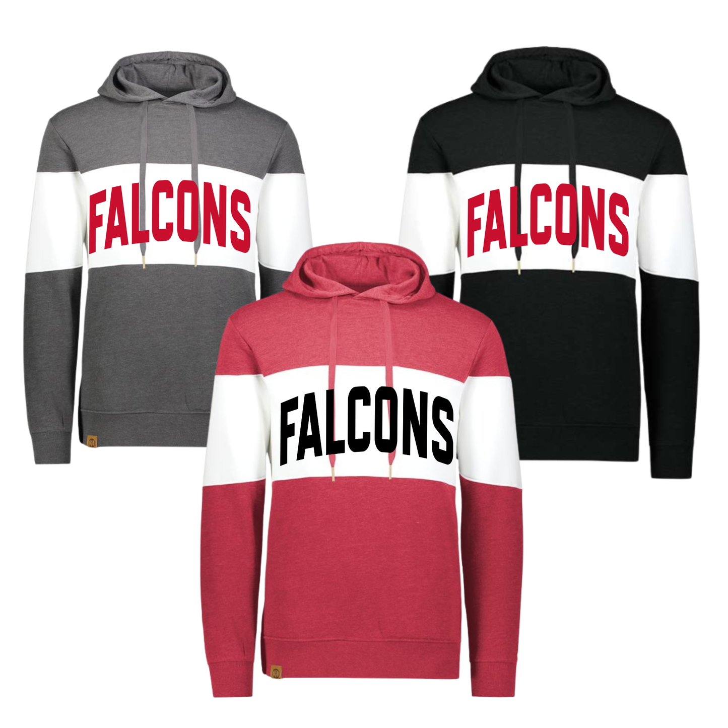 229563 Varsity Striped Hoodie- FALCONS