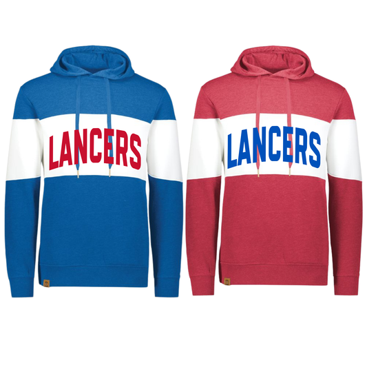 229563 Varsity Striped Hoodie- LANCERS
