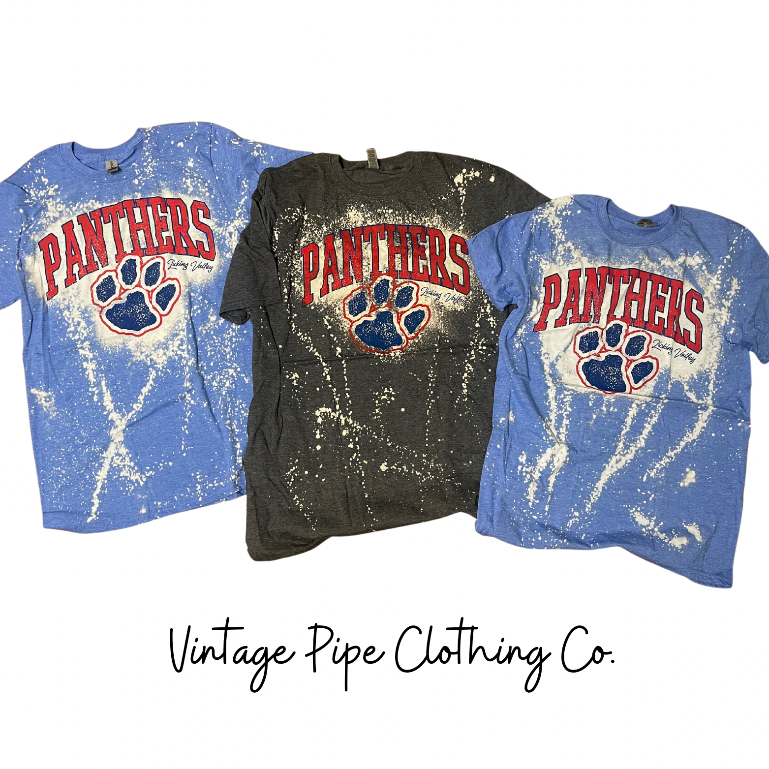 90’s Bleached Tee- Panthers