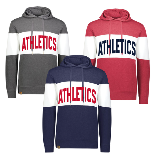 229563 Varsity Striped Hoodie- ATHLETICS