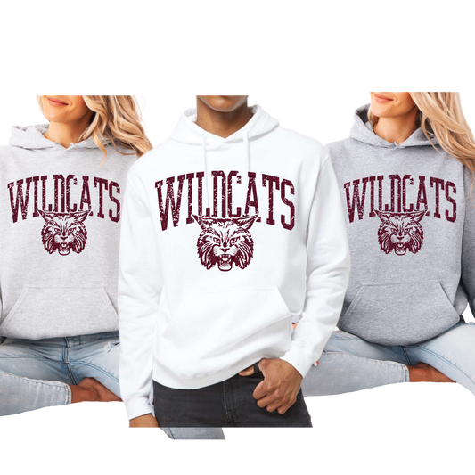 18500-WILDCATS- UNISEX ADULT HOODIES