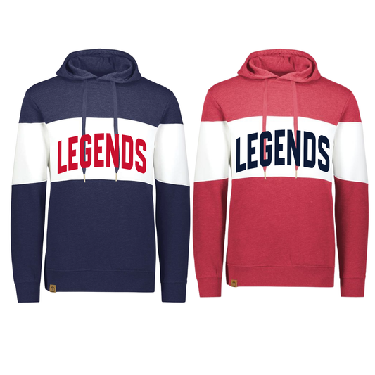 229563 Varsity Striped Hoodie- LEGENDS