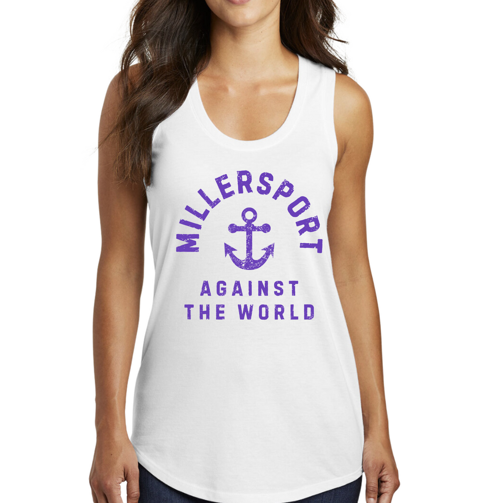 DM138L- MILLERSPORT LAKERS- District ® Women’s Perfect Tri ® Racerback Tank- LAKERS AGAINST THE WORLD