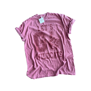 ADULT MEDIUM- LET'S GO WILDCATS- COMFORT COLOR TEE- RTS