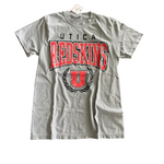 ADULT SMALL- UTICA REDSKINS THROWBACK- COMFORT COLOR TEE- RTS