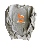 YOUTH LARGE- HEATH BULLDOGS SPIRIT FINGER- CREW SWEATSHIRT- RTS