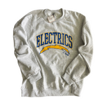 ADULT XLARGE- PHILO ELECTRICS 90'S- ASH CREW SWEATSHIRT- RTS