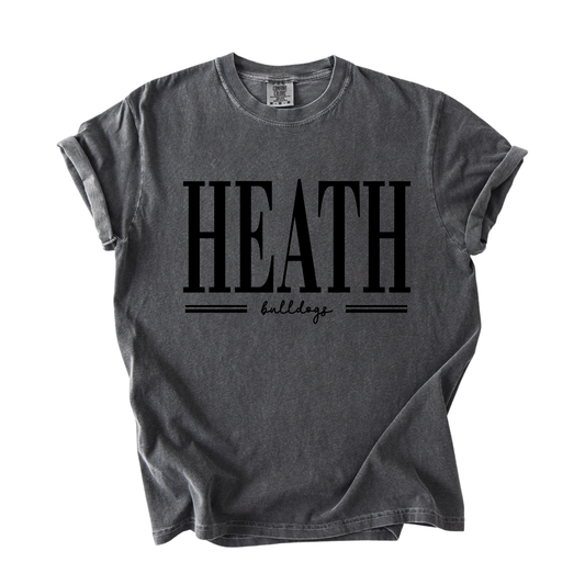 1717 HEATH BULLDOGS TEXT- PEPPER