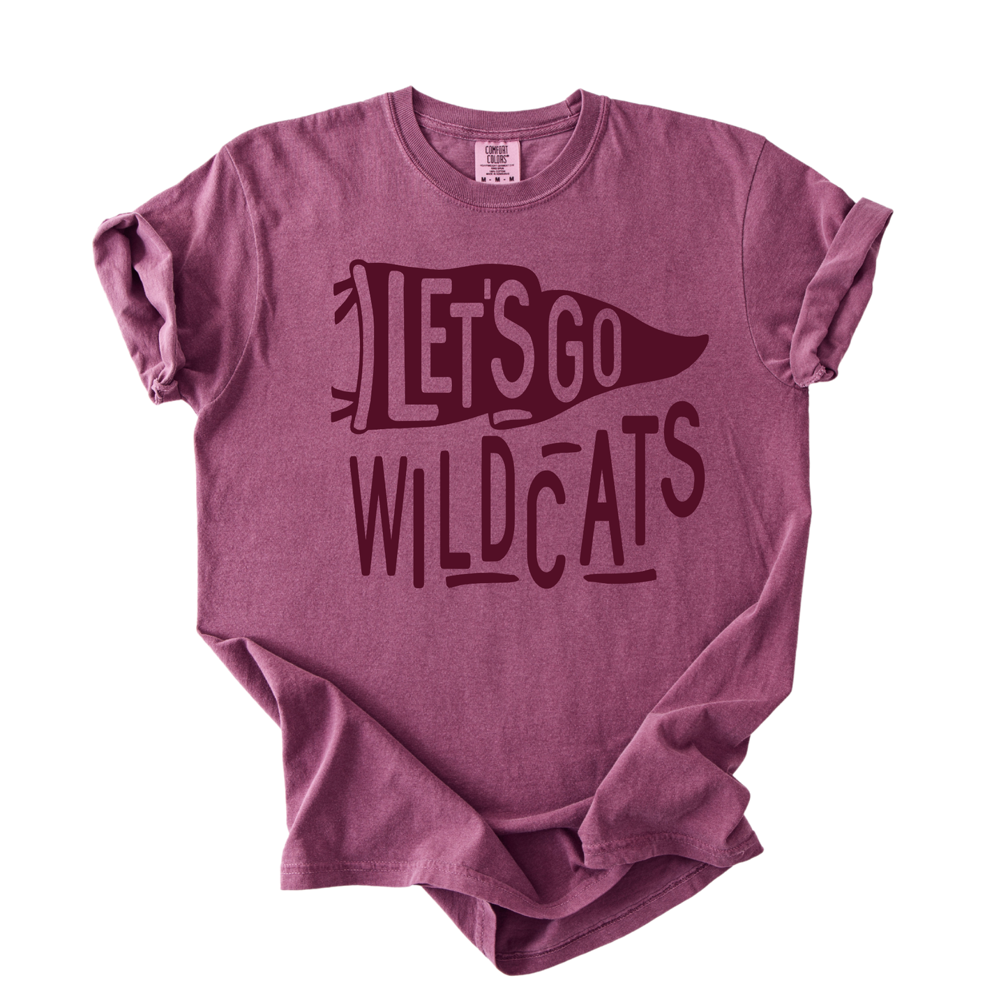 1717 LET'S GO WILDCATS PENNANT WILDCATS- MAROON