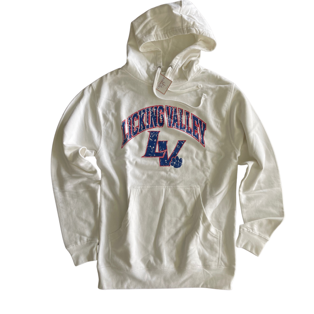 ADULT SMALL- LICKING VALLEY THROWBACK-HOODIE