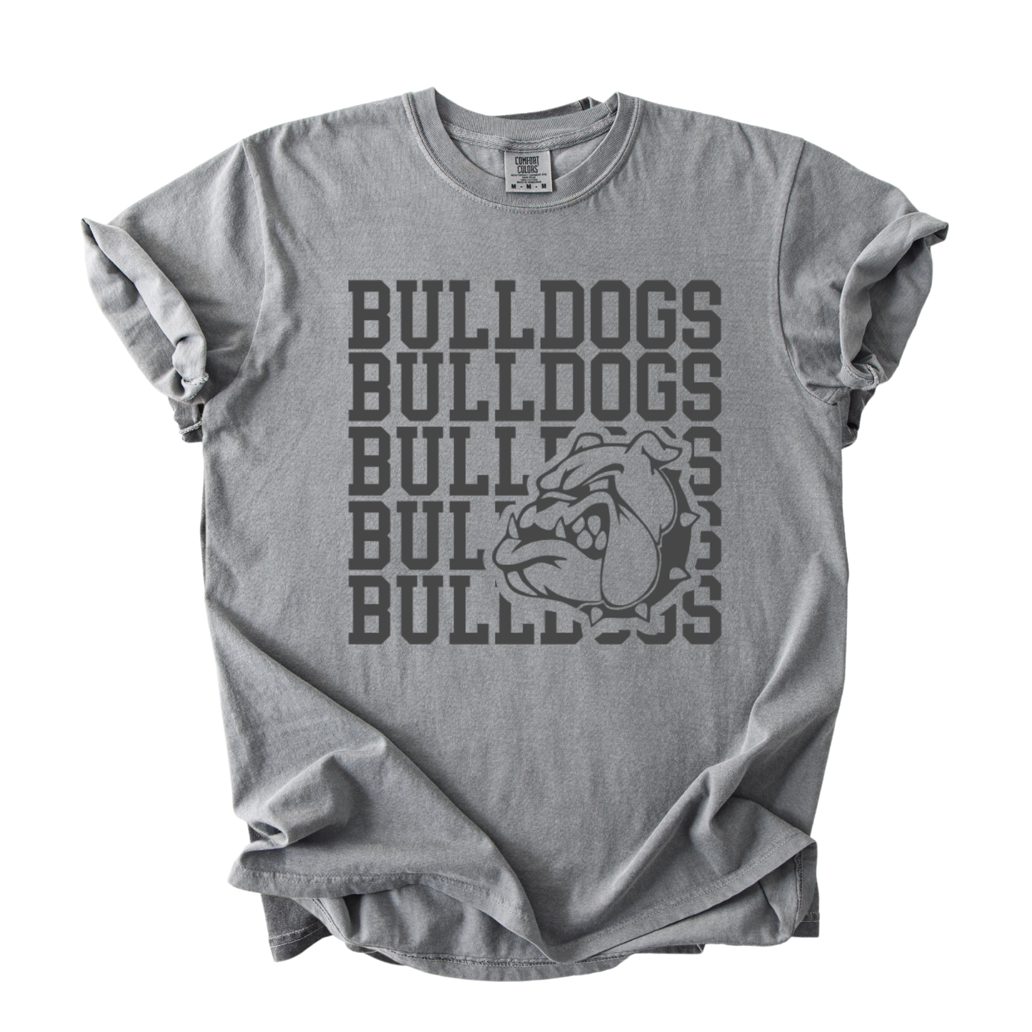 1717 STACKED BULLDOGS- GREY