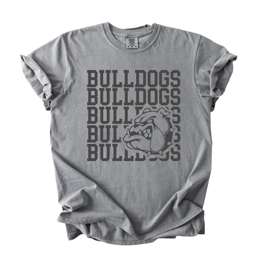 1717 STACKED BULLDOGS- GREY