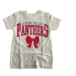 YOUTH MEDIUM- LICKING VALLEY PANTHERS BOW- TEE- RTS