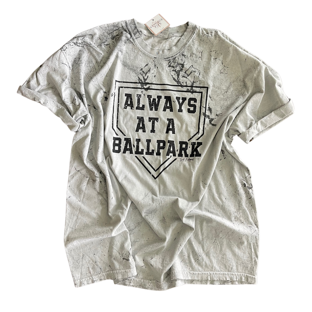 ADULT 3X- ALWAYS AT A BALLPARK- COMFORT COLOR BLAST TEE- RTS