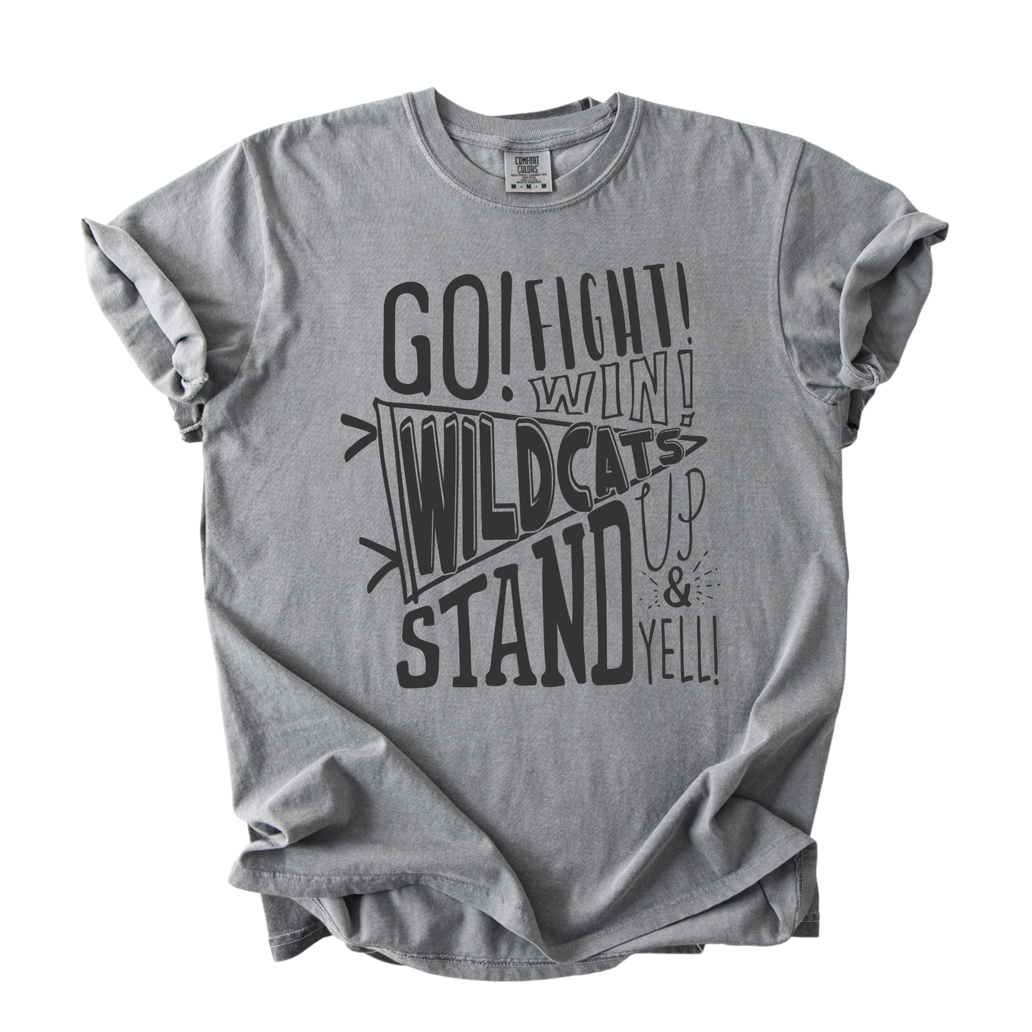 1717 GO FIGHT WIN WILDCATS- GREY
