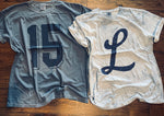 1745- SCRIPT L- TEES & SWEATSHIRTS- Navy Blast