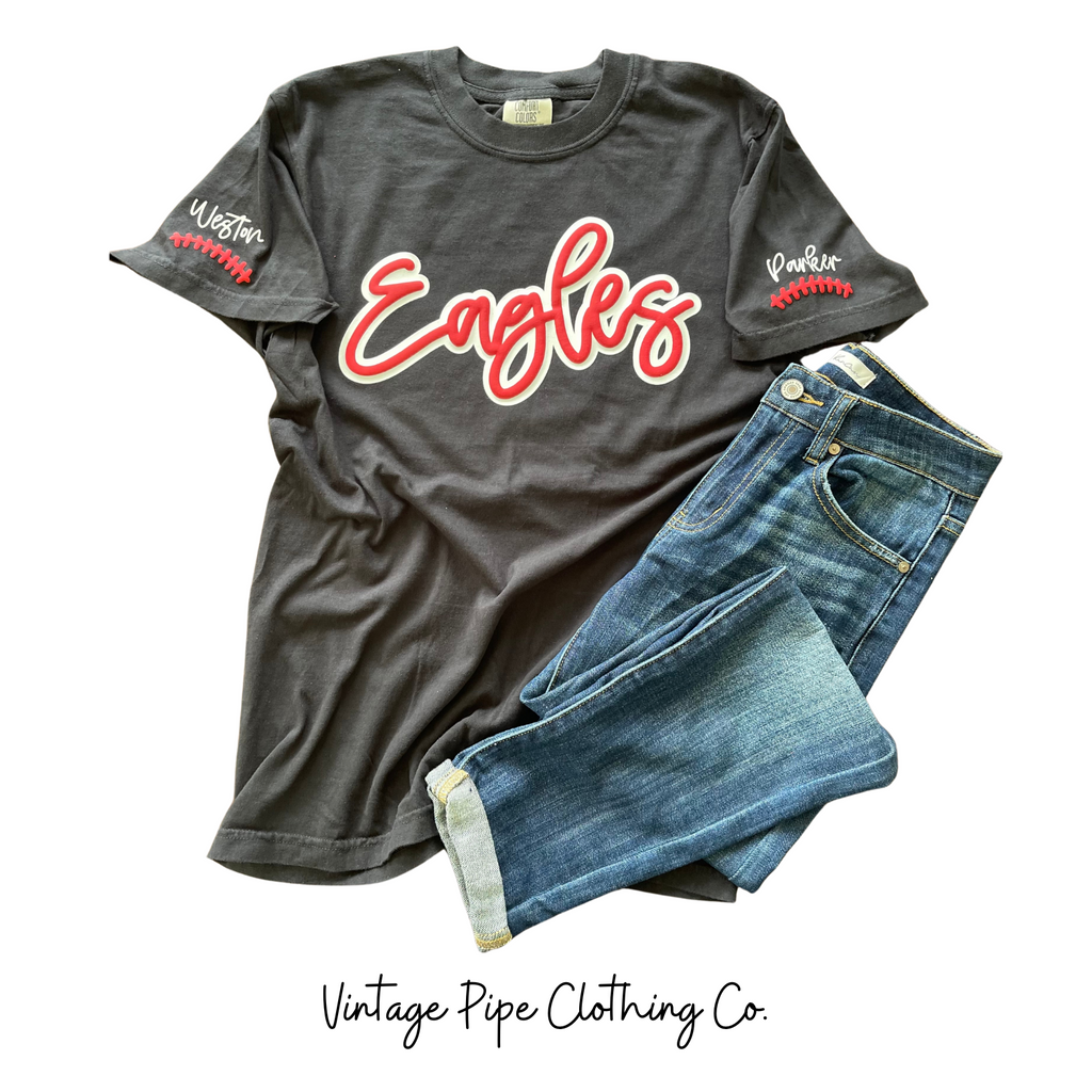 1717- Comfort Color-CUSTOM PUFF Youth Midweight T-Shirt