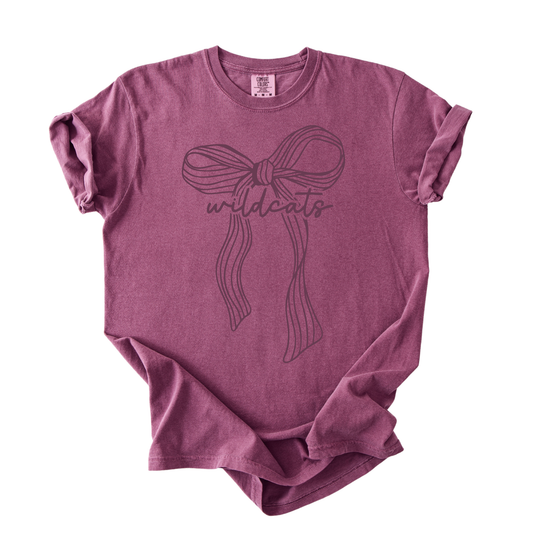 1717 COQUETTE BOW WILDCATS- MAROON
