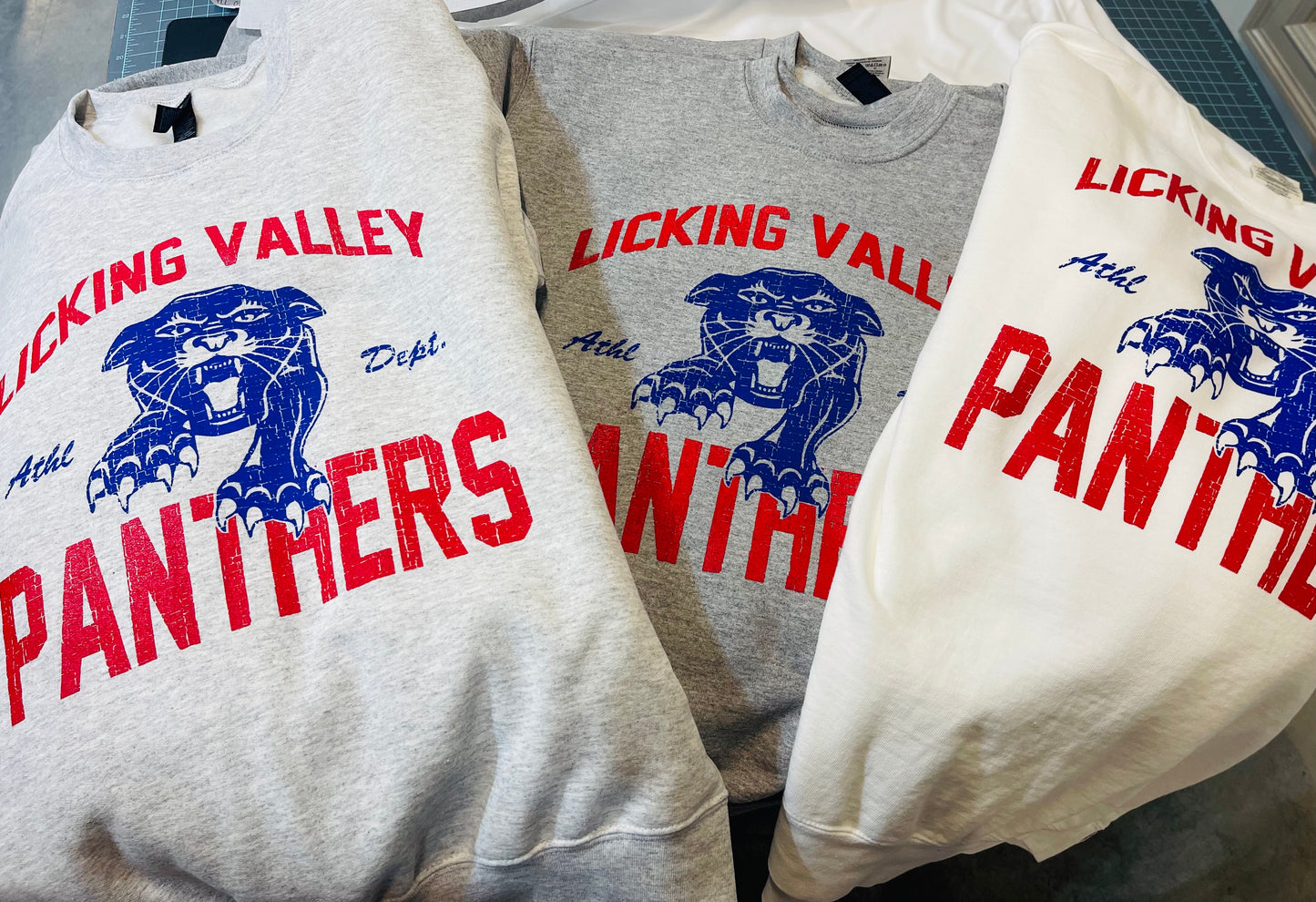 Athl. Dept. Crew Sweatshirts- LV PANTHERS