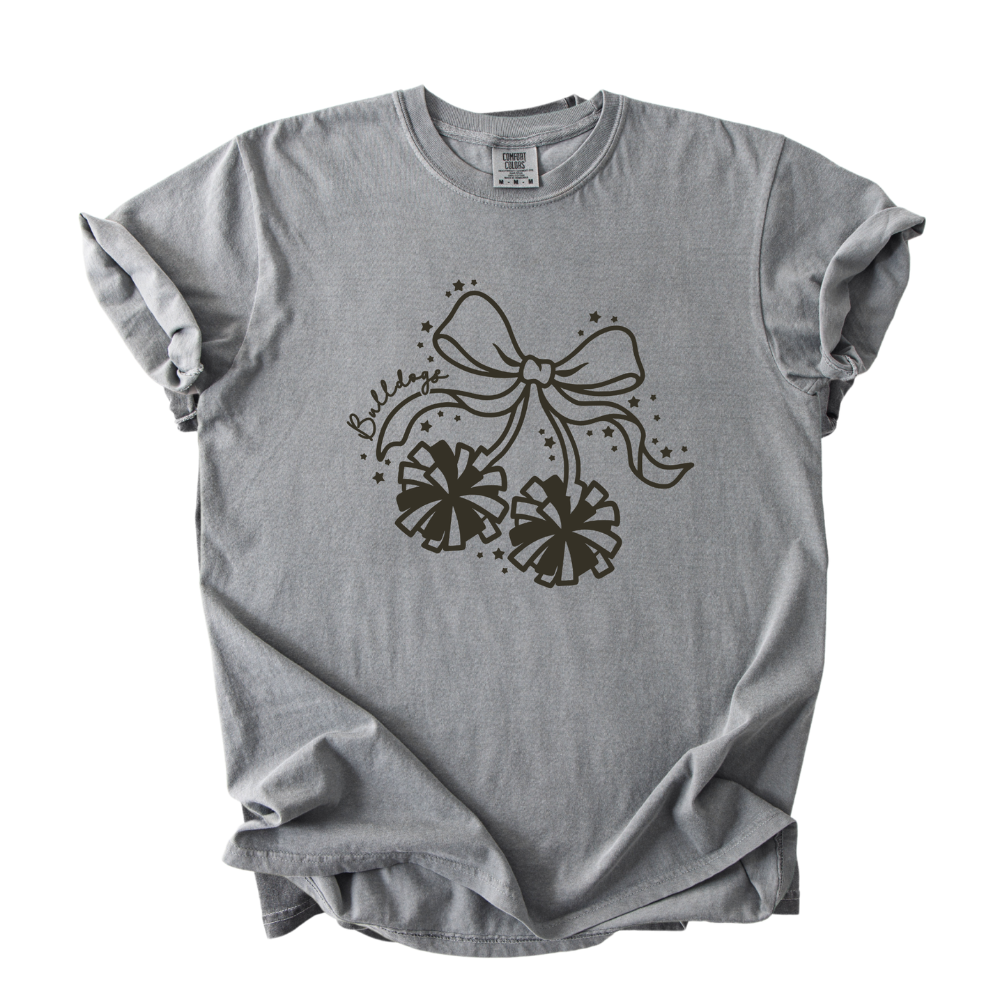 1717 CHERRY POM POMS BULLDOGS- GREY