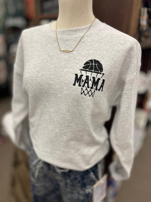 Basketball Mama Crew Sweatshirt
