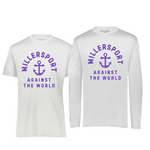 ST350/222818- MILLERSPORT LAKERS- Dry Fit Tee (Youth & Adult)- LAKERS AGAINST THE WORLD