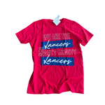 YOUTH LARGE- MIGHTY-MIGHTY LANCERS HEATHER RED Tee- RTS