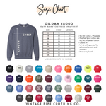 18000- *CUSTOMIZE ME* CUSTOM Puff Embroidered Script Unisex Sweatshirt