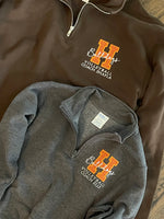 Varsity Letter Custom Glitter Embroidered 1/4 Zips- YOUTH & ADULT- PORT & CO