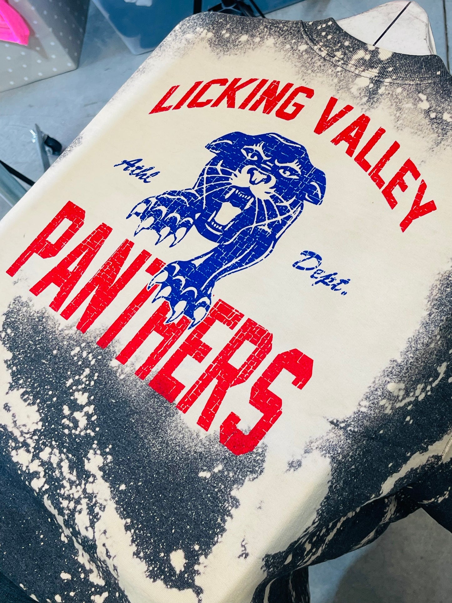 Bleached Athl. Dept. Tees and Sweatshirts- LV PANTHERS