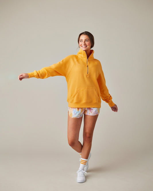 Varsity Letter Custom Glitter Embroidered 1/4 Zips- LADIES & YOUTH