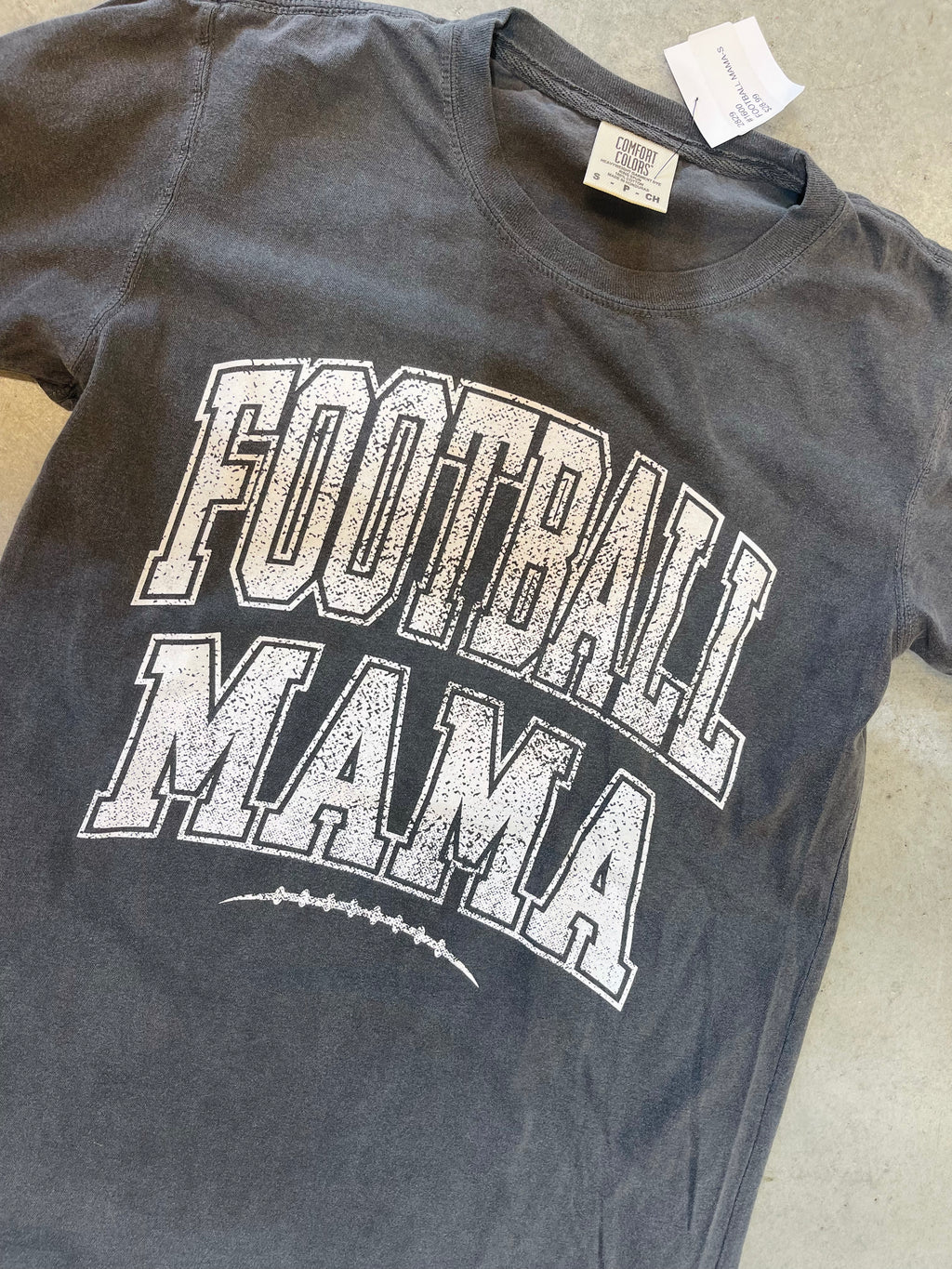 Football Mama Pepper Comfort Color TEE- RTS (S-1, XL-1)