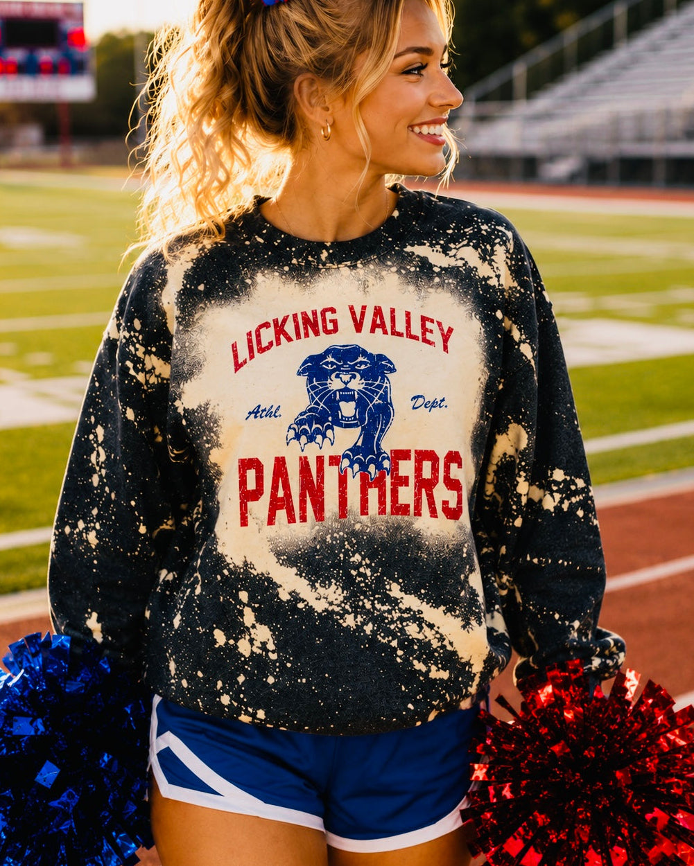 Bleached Athl. Dept. Tees and Sweatshirts- LV PANTHERS