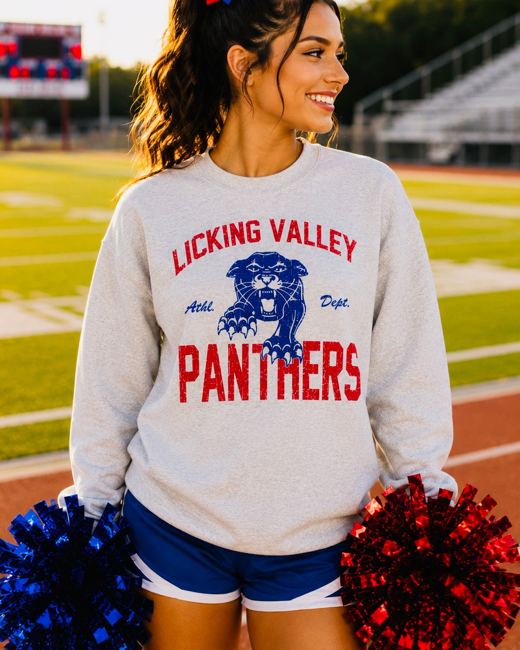 Athl. Dept. Crew Sweatshirts- LV PANTHERS