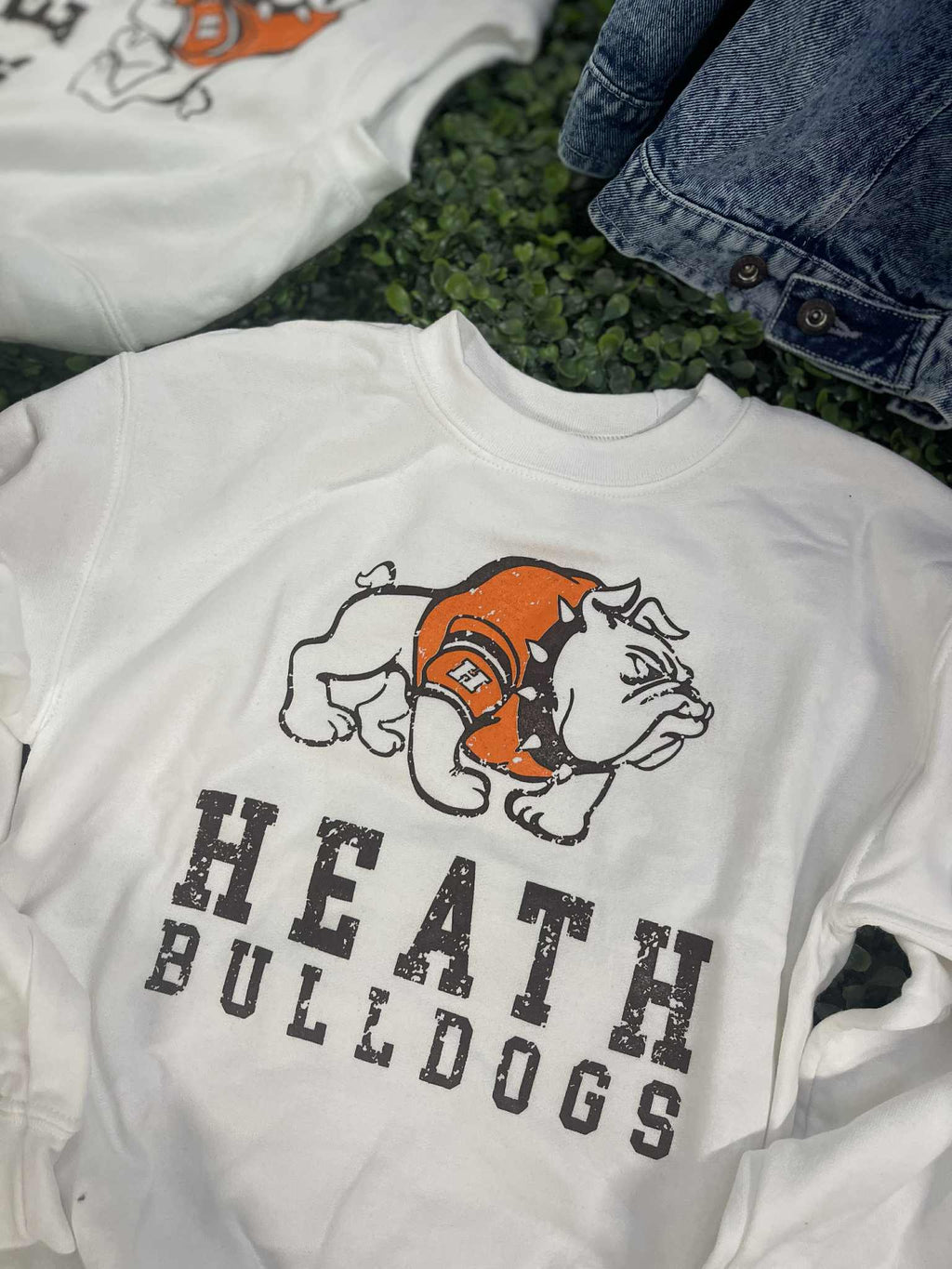 YOUTH HEATH BULLDOGS MASCOT SWEATSHIRTS- RTS