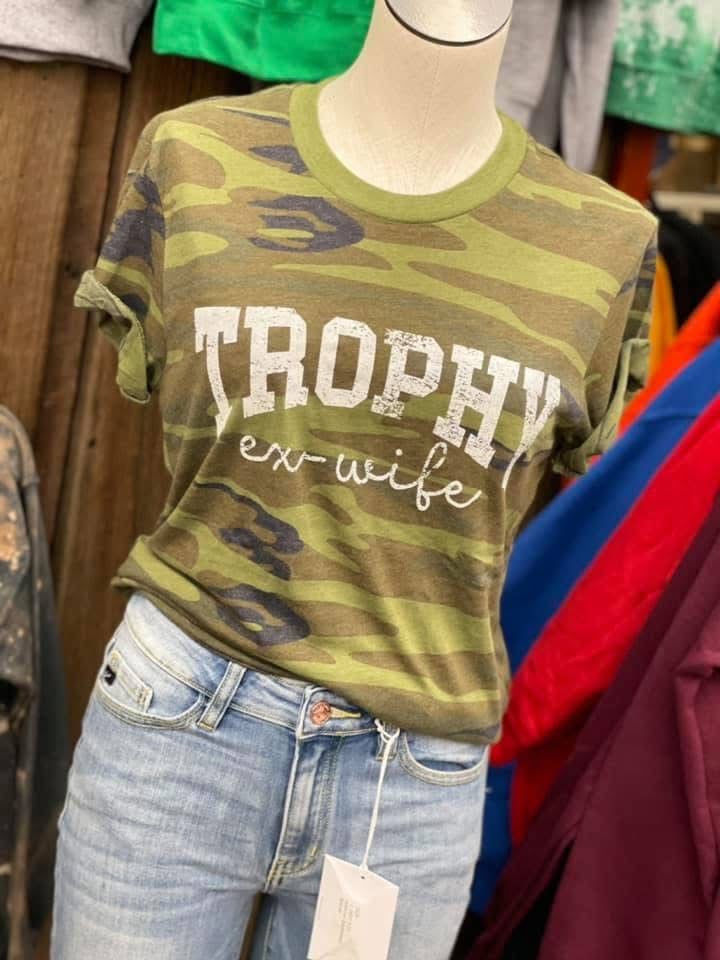 Trophy EX- Wife Tee- RTS (M-1, 2X-1)