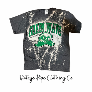 90’s Bleached Tee- Green Wave